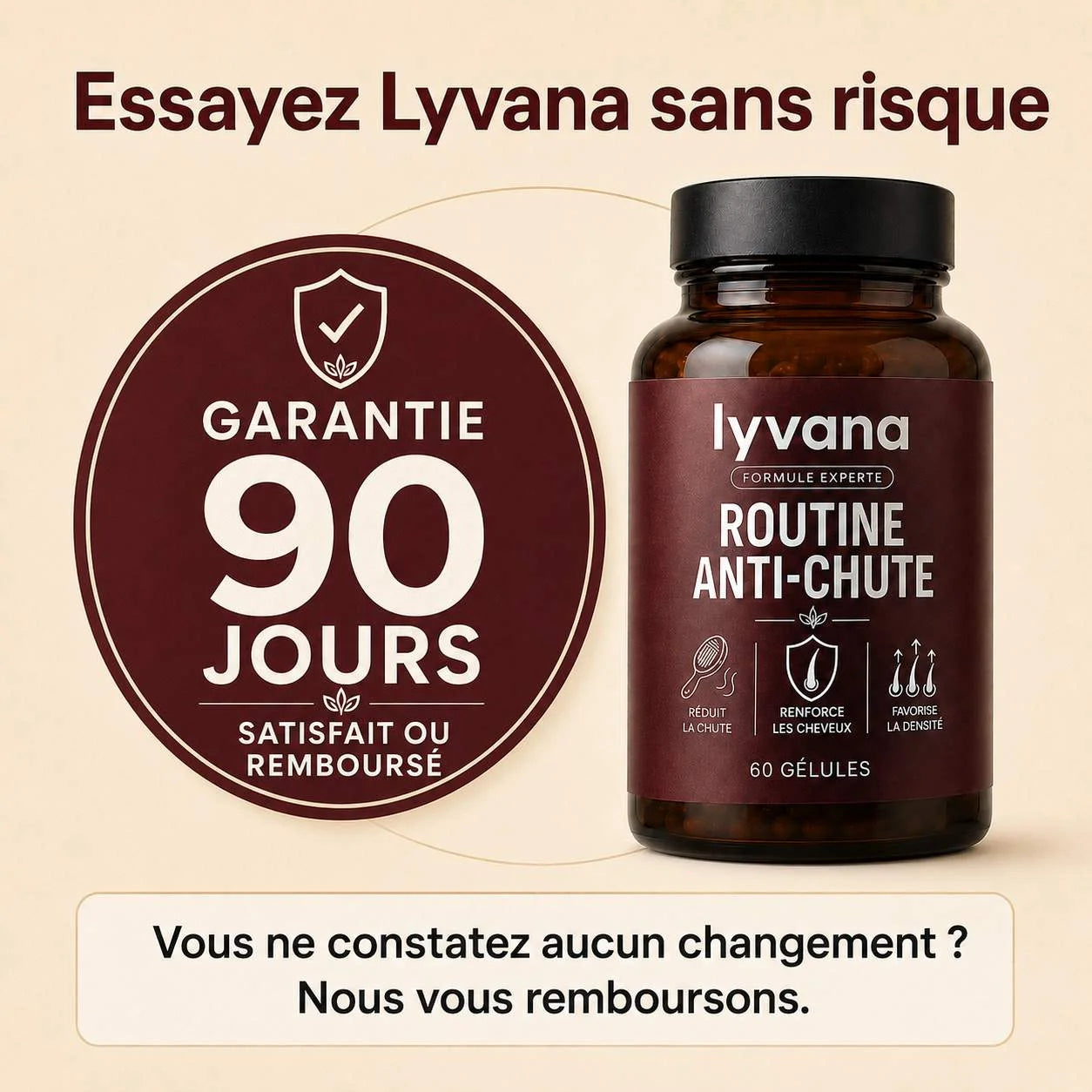 Gélules Anti-Chute · Stopper la chute des cheveux en 90 jours